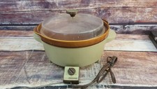 Rival Crock Pot  Casserole Slow Cooker Model 3500 1970's Avocado Vintage picture