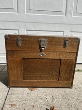 Vintage H. Gerstner & Son 11 Drawers Oak Wood Machinist Tool Chest Box Model 042 picture