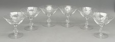 6 Vtg Tiffin Franciscan Chilton Etched Champagne Coupe Tall Sherbert Glasses picture