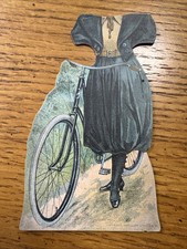1895 Columbia Bicycles Paper Doll Trade Card picture