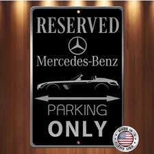 Mercedes SLS AMG GT Roadster Laser etched Aluminum Parking  Sign 8 x 12 in. picture