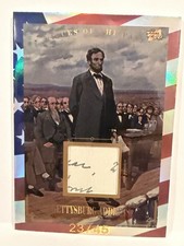GETTYSBURG ADDRESS 2023 Pieces Of The Past Historical Authentic Relic 23/45 picture
