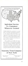 Guaranty Trust Co New York Individual Service No Matter Where Vtg Mag Print Ad picture