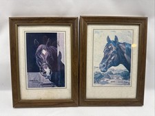 ORREN MIXER MATTED GREETING CARD KING  & THREE BARS HORSE STALLION ART PRINT picture