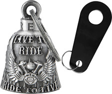 Motorcycle Bell Guardian Angel Drive Away Gremlin, Biker Bell for Men Women Ride picture