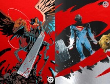 ABSOLUTE SUPERMAN + ABSOLUTE WONDER WOMAN FOIL SET | LTD TO 500 COPIES DEX SOY picture