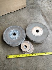 Vintage Coarse & Smooth Lapidary Machine Stone Wheel 1-1/2