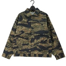 SASSAFRAS 24AW Custom Gardeners Jacket Tiger Twill Cotton Black S (Ages 14+) picture