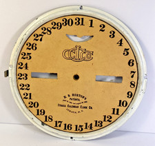 Antique Ithaca Calendar Clock H.B. Hortons Patent Lower Dial Bezel 1866 Part picture