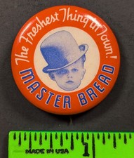 Vintage Spanky Our Gang Master Bread Pinback Pin picture