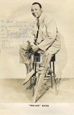 Clayton 'Peg Leg' Bates Signed Autograph Photo Postcard COPY picture