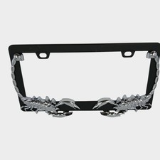 United Pacific Universal Die-Cast Metal Scorpion License Plate Frame Holder picture