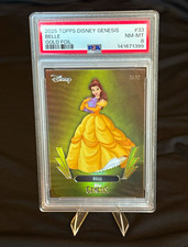 2025 Topps Genesis Disney BELLE #33 Gold Foil Numbered /50 PSA 8 picture