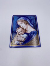 Vintage The Erie Ceramic Arts Company Madonna and Child 6 x 4.5 In Tile picture