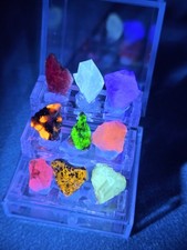 World's Smallest Fluorescent Mineral Collection picture