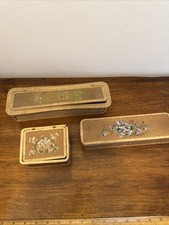 3 Lovely antique Lot Vintage Baskets glove basket And Others picture