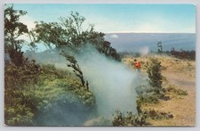 Vintage Postcard Steam Crack Kilauea Volcanoes National Park Hawaii 1976 picture