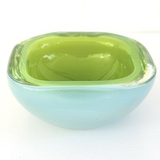 Vintage Murano Glass Sommerso Bowl Cenedese   Murano Italian Art Glass picture