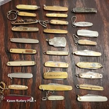 Mystery Vintage Mini Keychain Watch Fob Etc Folding Pocket Knife - 1 picture