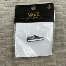 VANS Off the Wall Enamel Pin Checkerboard Slip Ons In Packaging picture