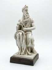 Grand Tour Revival St. Vintage Classical Painted Moses Figure After Michelangelo picture
