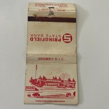 Springfield State Bank Springfield NE Vintage Matchbook Cover TMM2-6 picture