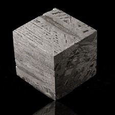 Authentic Muonionalusta Meteorite Cube – 339g Iron Nickel Space Specimen picture