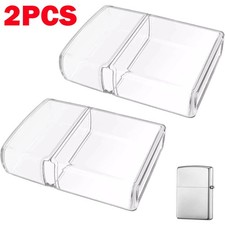2X Clear TPU Case Covers Holder Sleeve Pouches For Zippo Lighters Scratch Proof picture