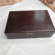 Vintage Wood Cigarette Box 