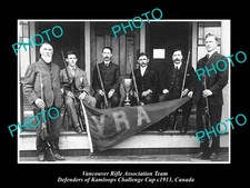 The Vancouver Winning Kamloops Cup Rifle Team C1913 Large Historic Old Photo picture