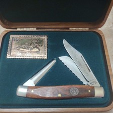 Schrade Cutlery 1998/1999 Federal Duck Stamp Commemorative Edition Knife BOX SET picture