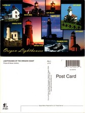 Continental Oregon Lighthouses Postcard picture