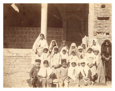 Persia, Kerman girl's school, March 1922 Vintage print, ca. 1922.  Print picture