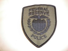 Vintage Federal Reserve Bank  Police  Patch -Subdued picture