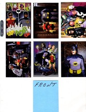 BATMAN  66     CUSTOM  NOVELTY TRADING CARD 6 CARDS   SET picture