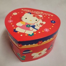 Vintage Y2K 2001 Hello Kitty Kreisler Heart Music Jewelry Box Sanrio Smiles READ picture