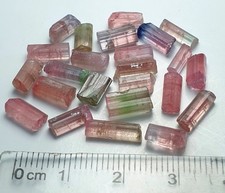 Natural multi Colour Tourmaline Crystal Lot  Raw Minerals From Afghanistan picture