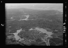 Photo:Alexandria Egypt 1910s Nile Delta aerial view over river city picture