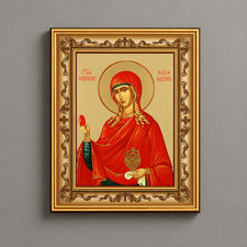 Mary Magdalene and the First Easter Egg Orthodox Christian Framed Icon picture
