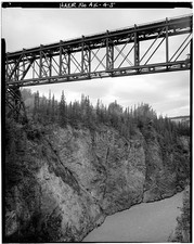 Kuskalana Bridge Chitina Alaska 1982 Copper River Highway Truss Bridge picture