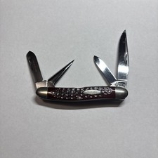 Rare Case XX 64047P 4 Blade Premium Stockman 1974 6 Dot with Punch picture