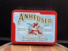 1991 Anheuser Busch Beer Brewing Classic Playing Cards w/ 2 Decks in Tin Case picture