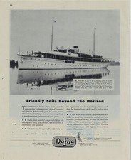 1945 Defoe Shipbuilding Co. Ad: Memory III Yacht Pictured - ISO US Navy picture