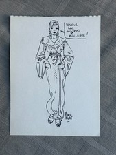 MALÈS DESSIN ORIGINAL POUR MIDI LIBRE 18 x 24 cm EN PARFAIT ÉTAT picture