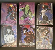 2022 Skybox Marvel Metal Spider-Man Lot  6 Cards grandiose & Pink # picture