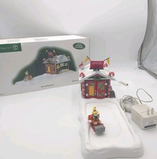 Dept 56 North Pole Series North Pole Maintenance 56.57203 Animated Elf w/ Box picture