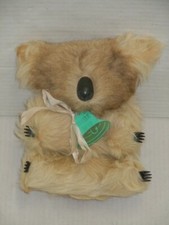 VINTAGE MORELLA PRODUCT TINKLE BEAR AUSTRALIA KOALA CHIME TOY PLUSH REAL FUR? picture