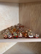 Disney JCPenney Mickey Mouse Christmas Mini Snow Globes Lot of 21 2002-2014 picture