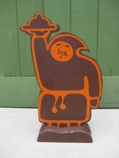 Vtg 60s Refectory Steakhouse Restaurant Advertising Display Sign Statue Portland picture