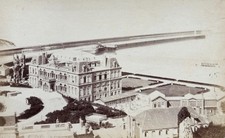 France, Boulogne-sur-Mer, Le Casino, Palais de Neptune, Beach, Original Print picture